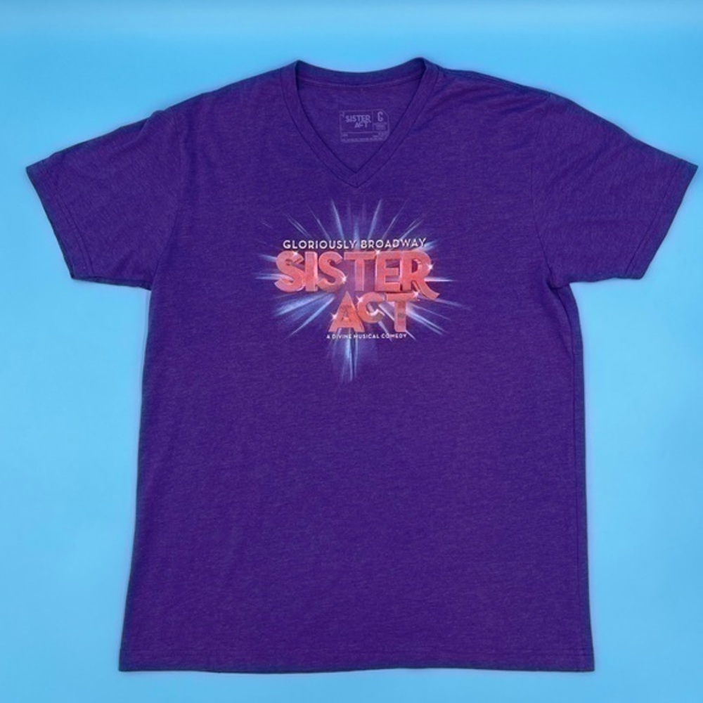 Y2K Broadway Sister Act V-neck T-Shirt